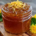 dandelion honey jelly - featured image