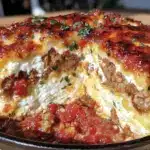 deep dish skillet lasagna - featured image