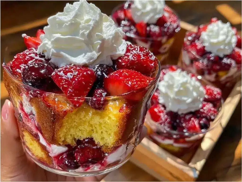 Easy Patriotic Berry Trifle - featured image