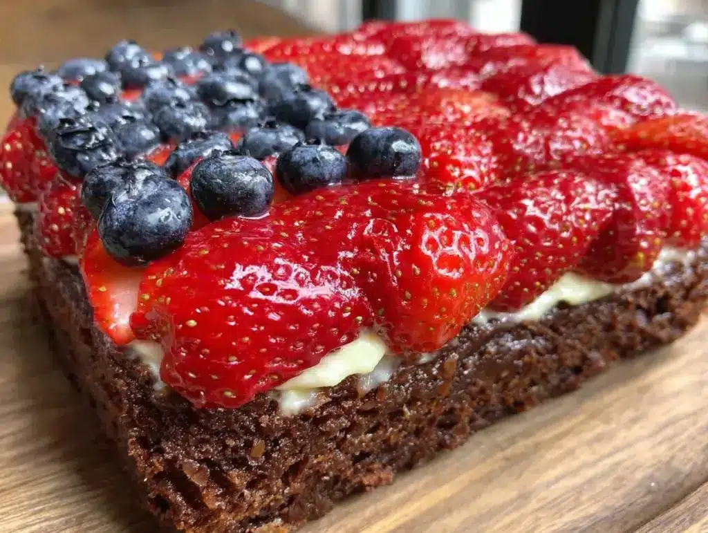 easy patriotic sheet cake - featured image