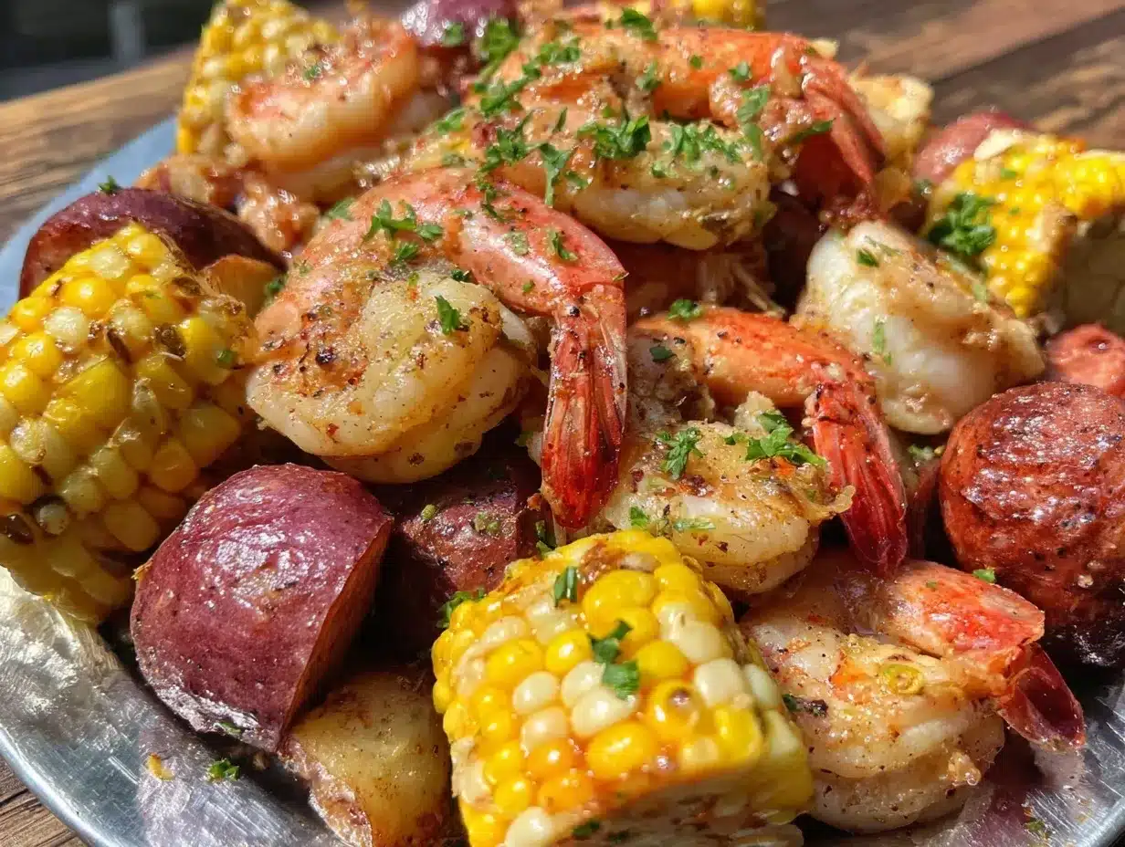 easy spicy sheet pan shrimp boil preparation steps