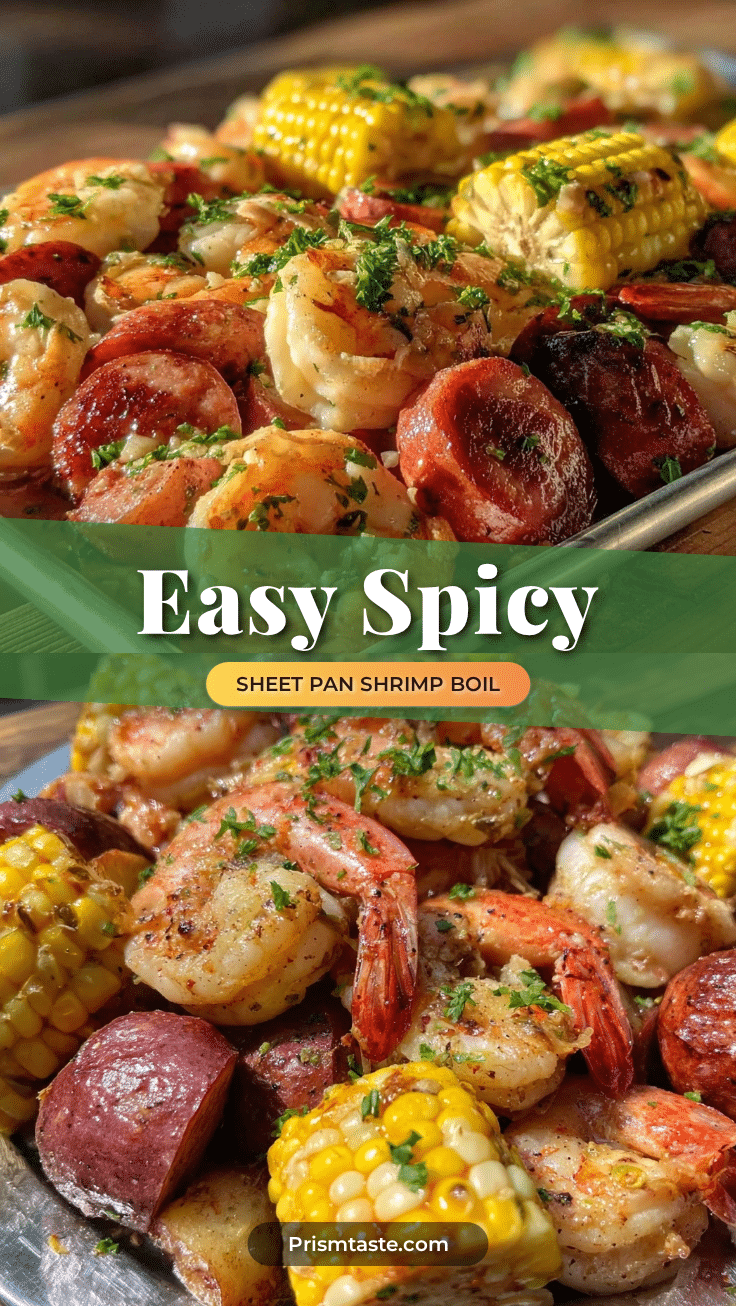 easy spicy sheet pan shrimp boil recipe
