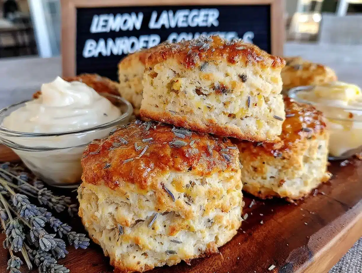 fluffy lemon lavender scones preparation steps