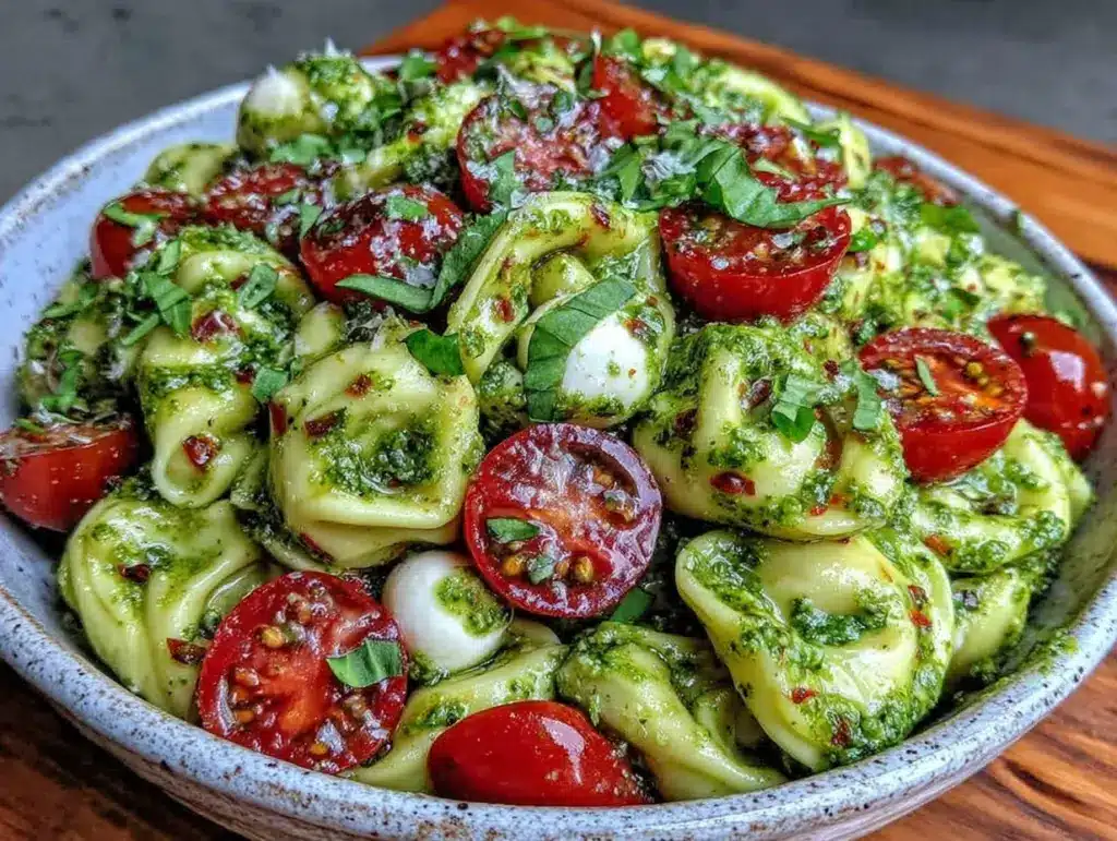 Fresh Caprese Tortellini Pasta Salad - featured image