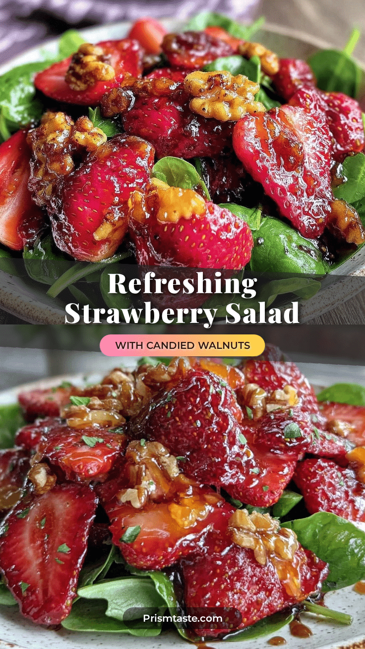 fresh cold strawberry salad recipe