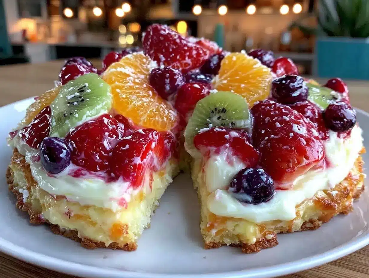 fresh fruit pizza preparation steps