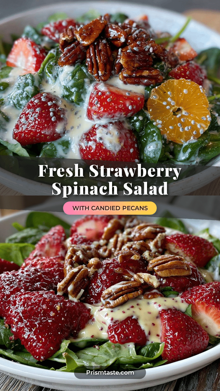 fresh strawberry spinach salad recipe