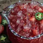 frozen strawberry jalapeño margarita - featured image