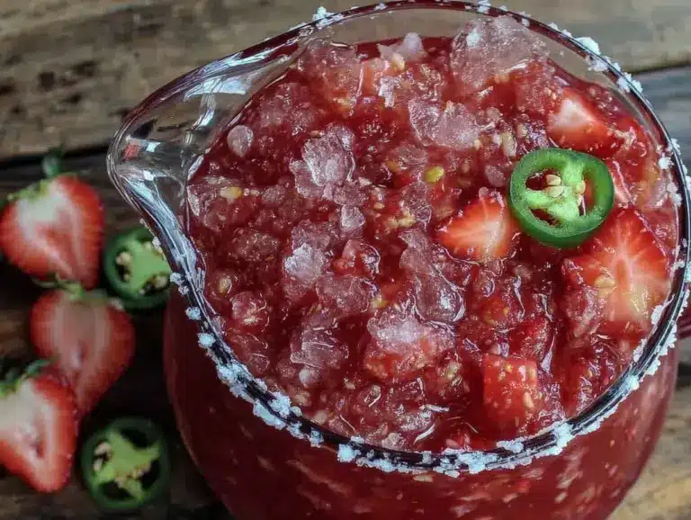 frozen strawberry jalapeΓ±o margarita - featured image