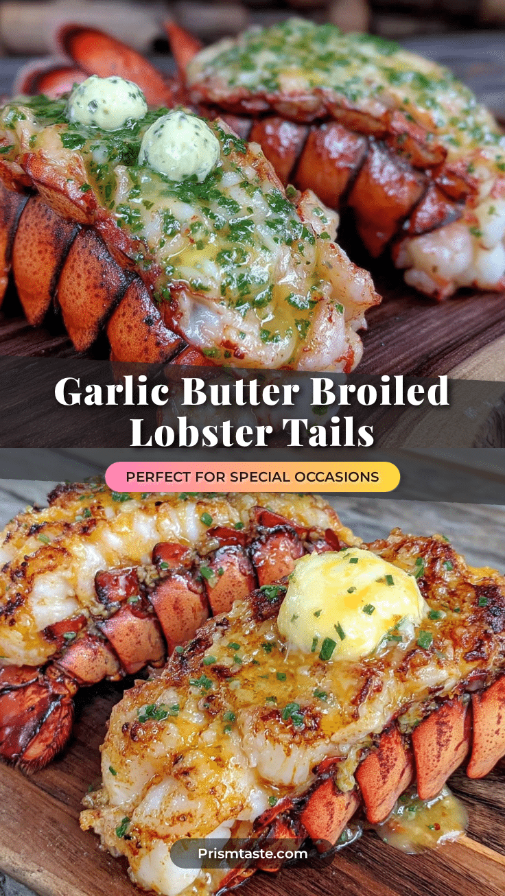 garlic butter broiled lobster tails recipe