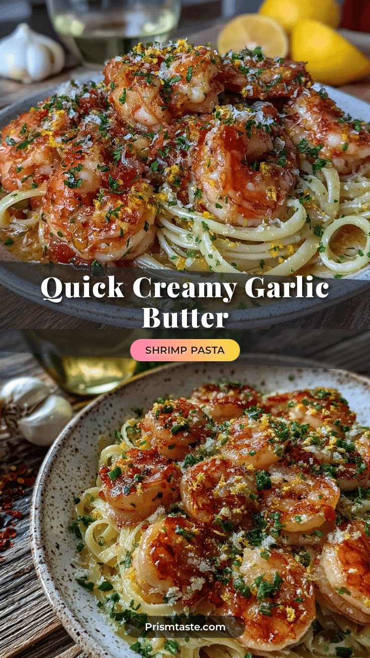 garlic butter shrimp pasta recipe
