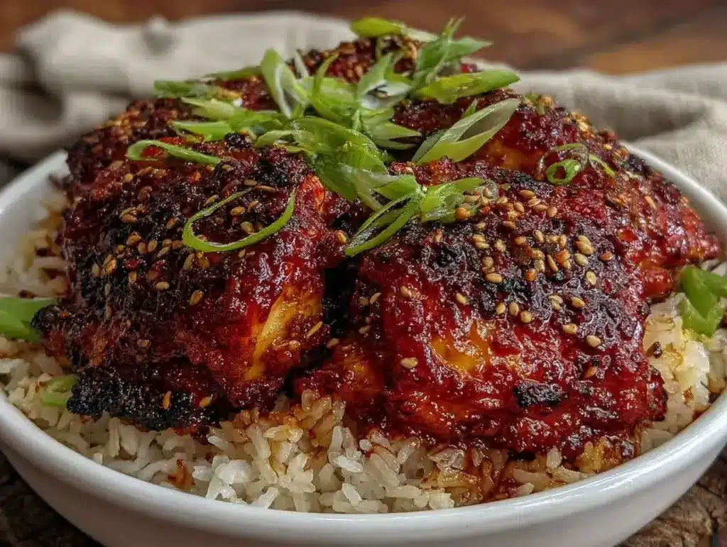 gochujang chicken thighs - featured image