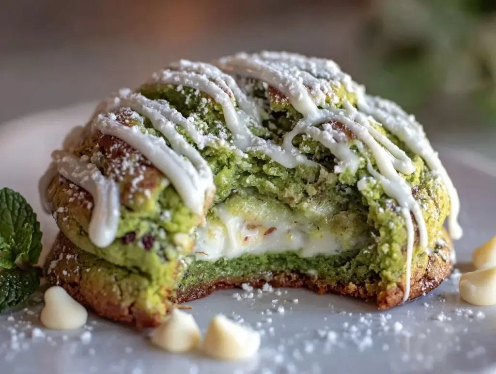 green velvet cream cheese stuffed cookies - featured image