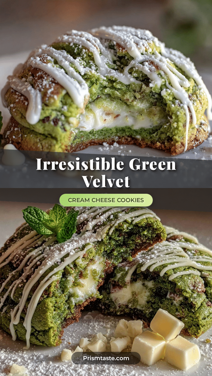 green velvet cream cheese stuffed cookies recipe