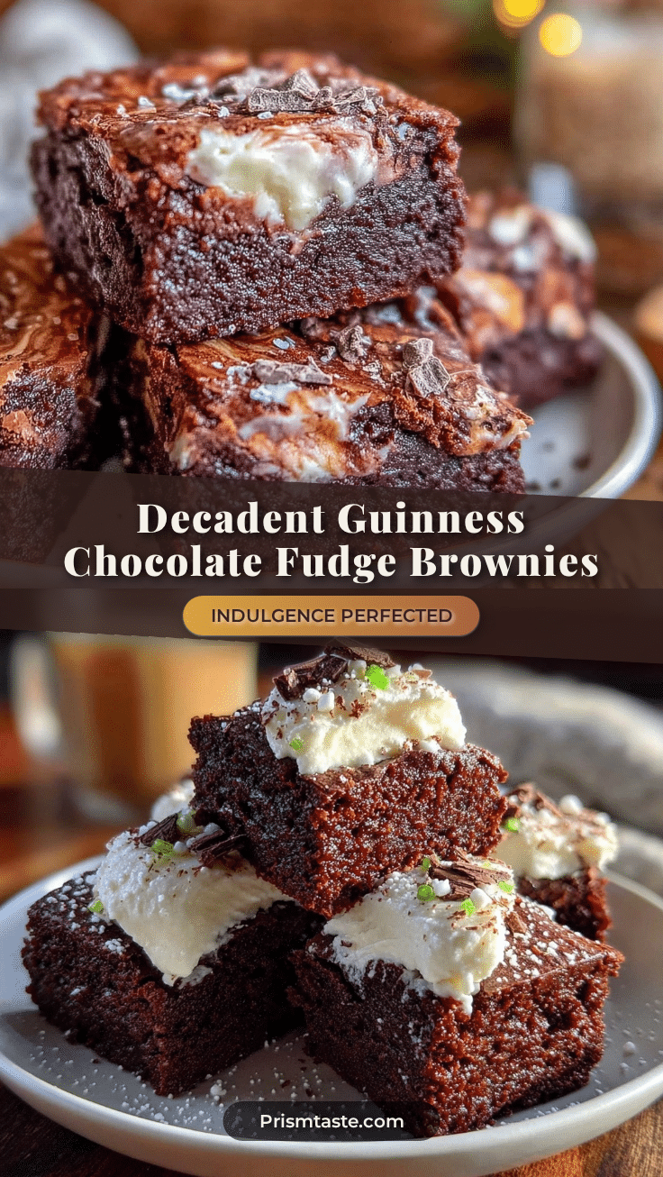 Guinness dark chocolate fudge brownies recipe