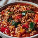 hearty stuffed pepper soup - featured image