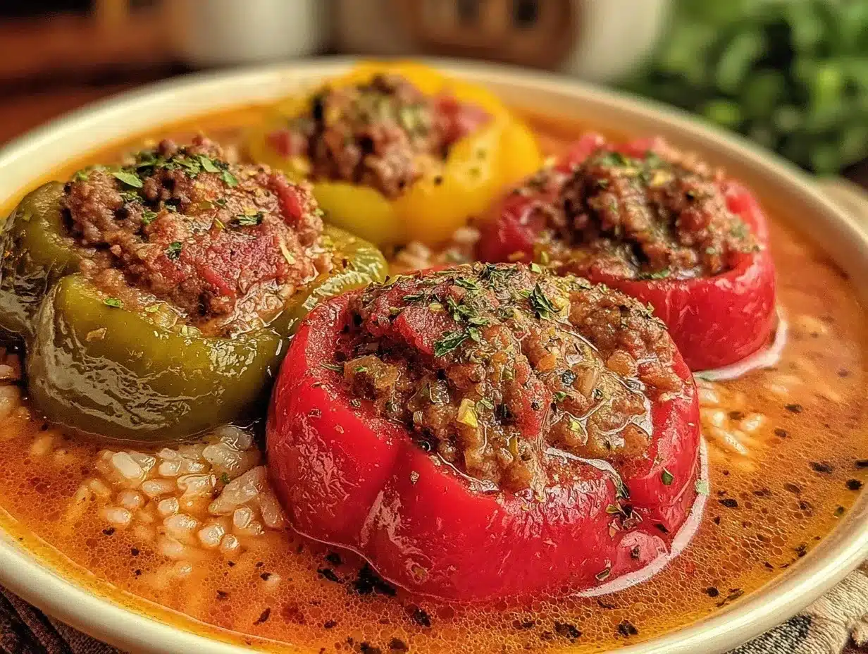 hearty stuffed pepper soup preparation steps