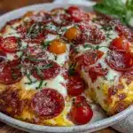 high-protein cottage cheese pizza bowl - featured image