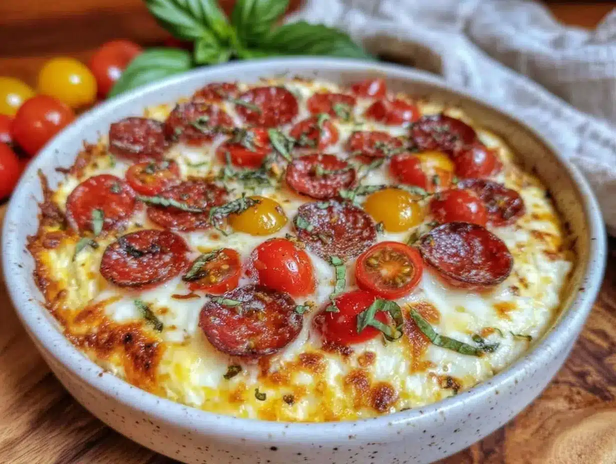 high-protein cottage cheese pizza bowl preparation steps