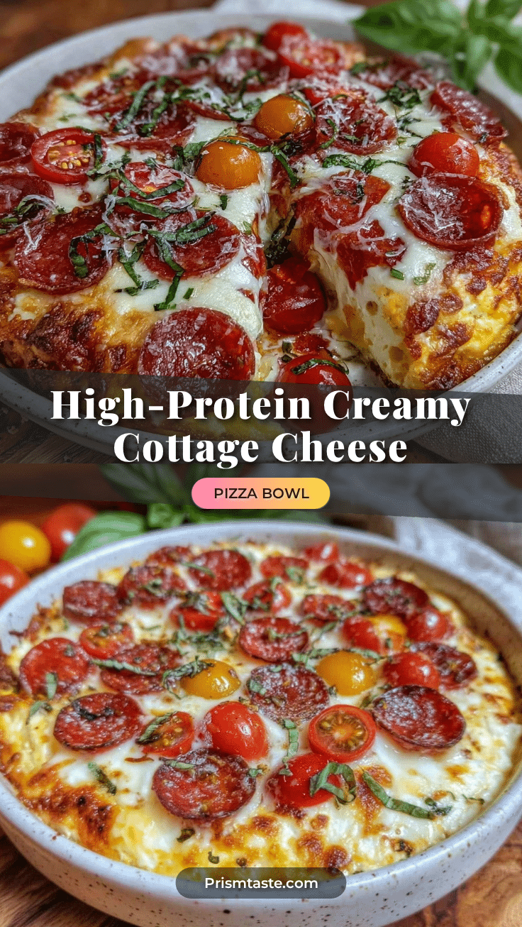 high-protein cottage cheese pizza bowl recipe