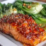 honey garlic salmon - featured image