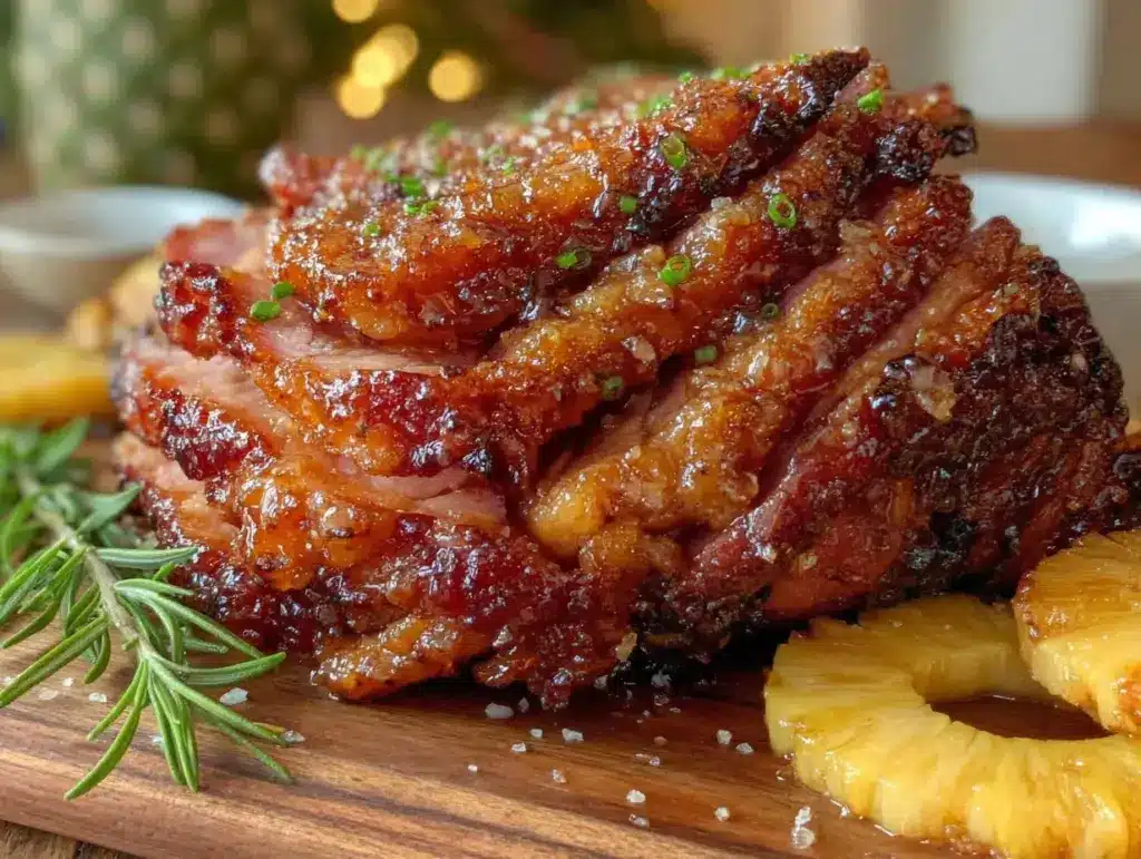 honey glazed Easter ham - featured image