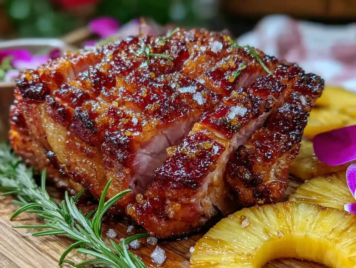 honey glazed Easter ham preparation steps