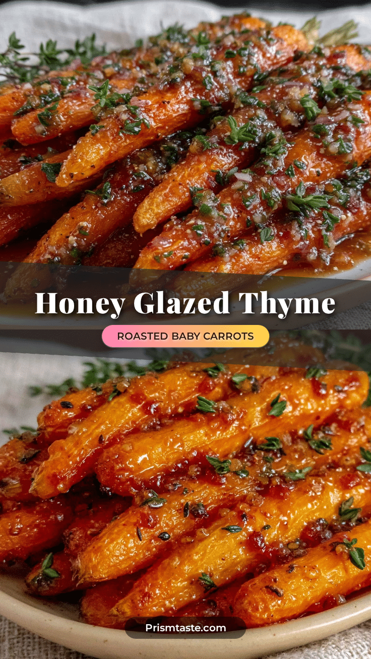 honey glazed thyme roasted baby carrots recipe