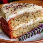 iced lavender earl grey latte cake - featured image