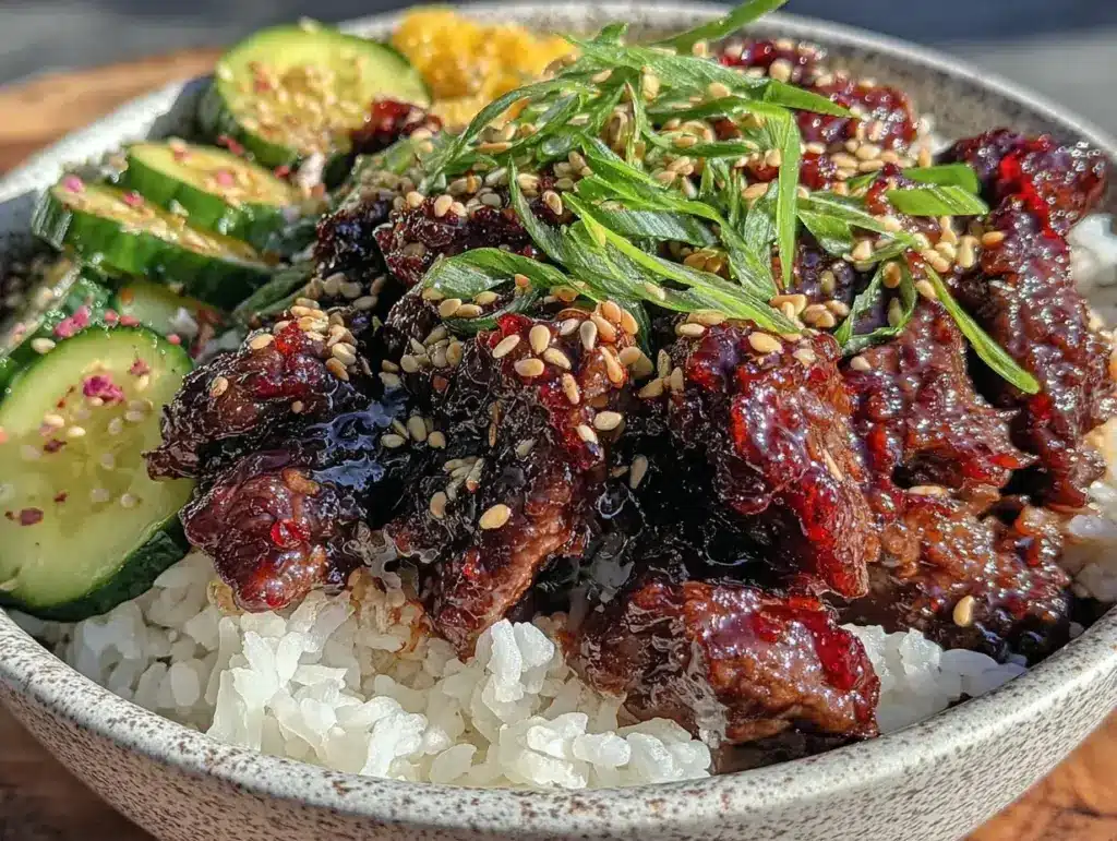 korean beef bowl - featured image