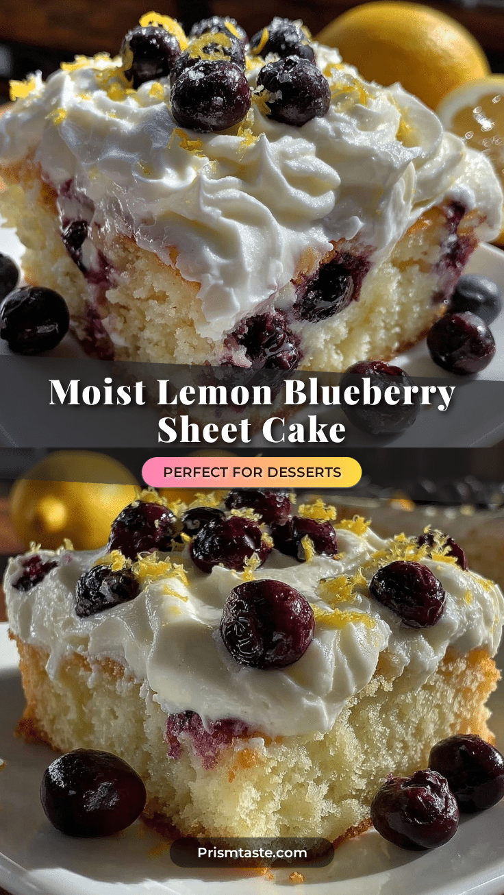 lemon blueberry sheet cake recipe