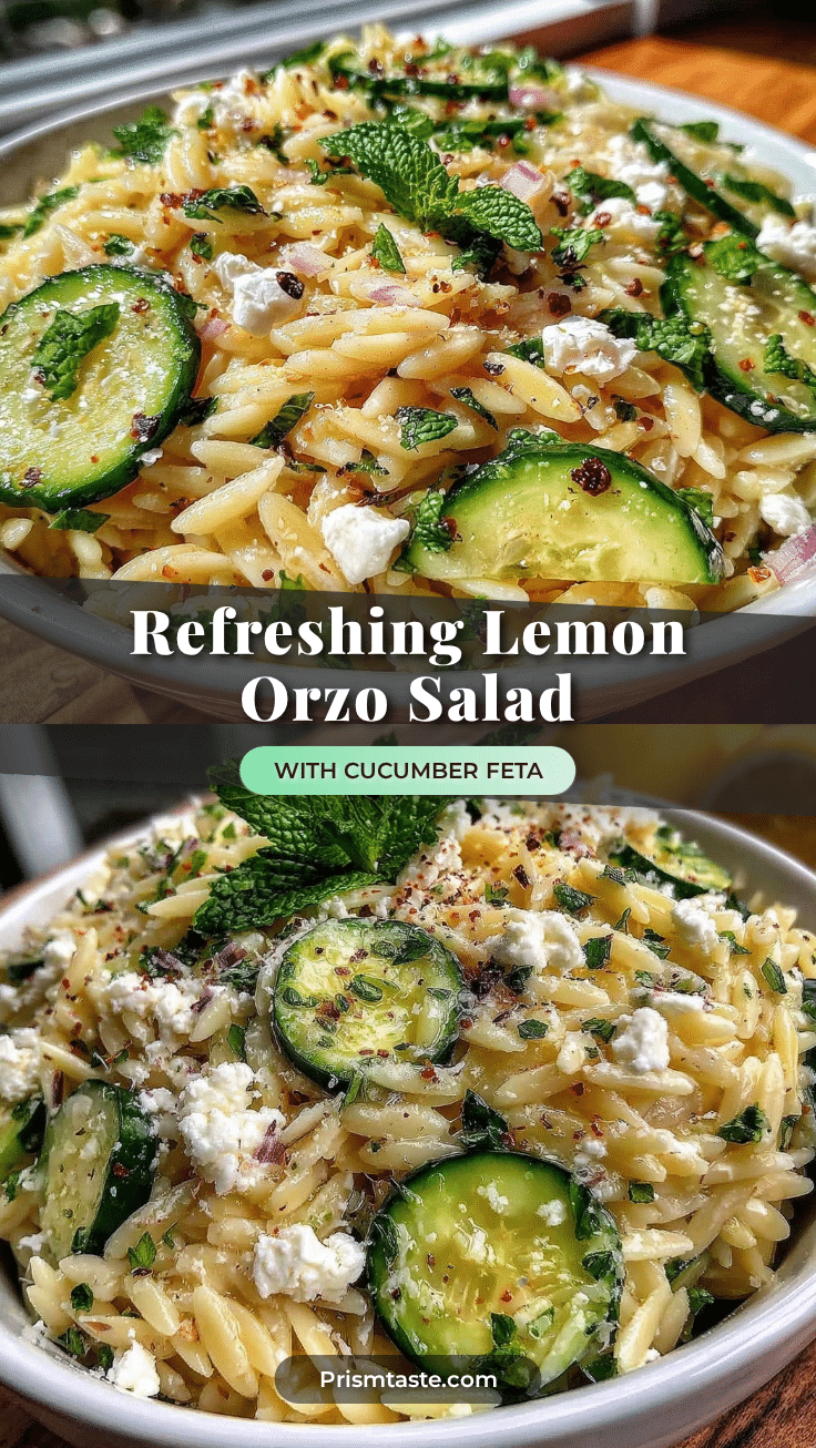 lemon orzo pasta salad recipe