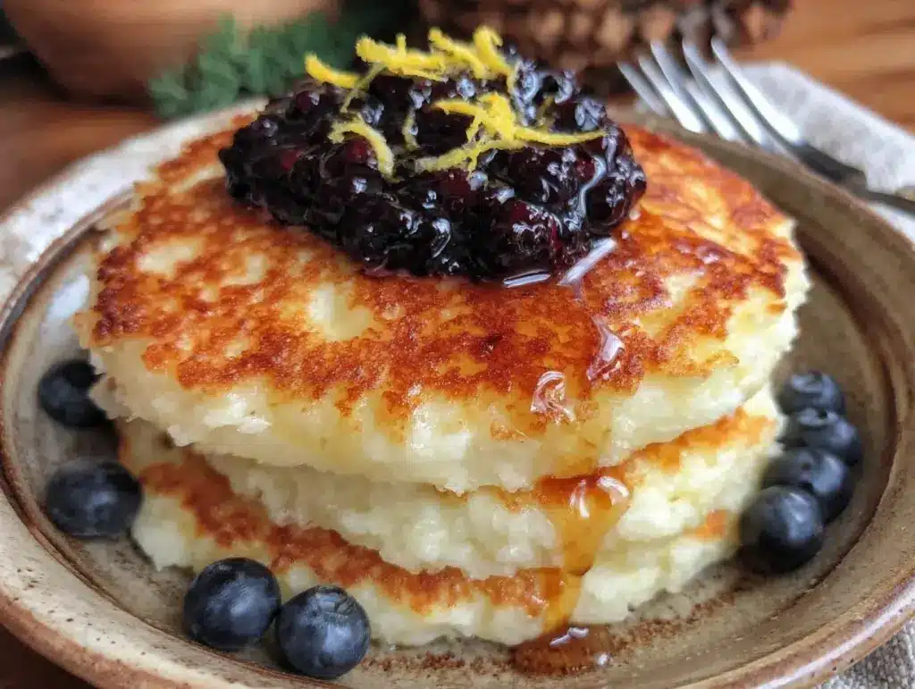 lemon ricotta pancakes - featured image