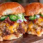 loaded bacon cheeseburger sliders - featured image