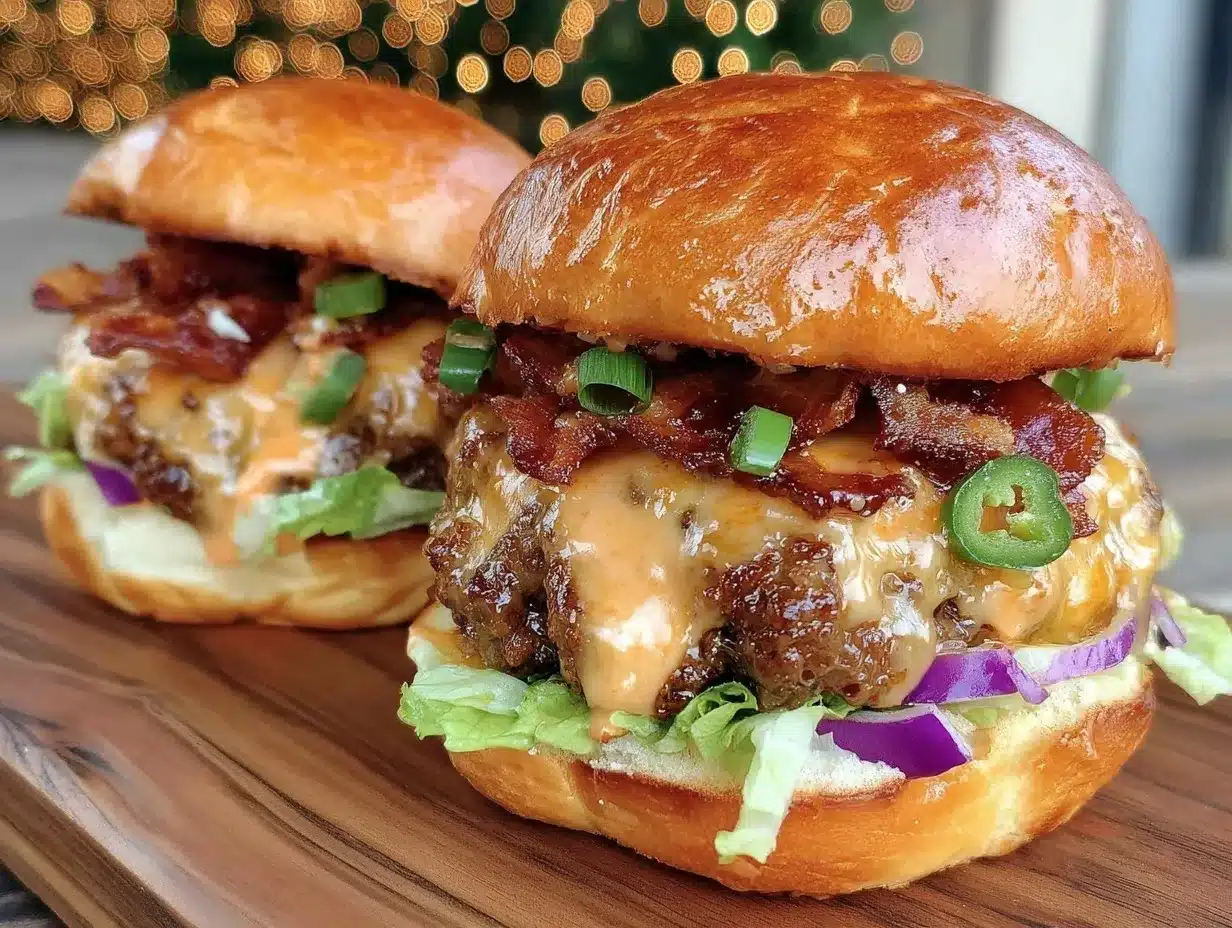 loaded bacon cheeseburger sliders preparation steps