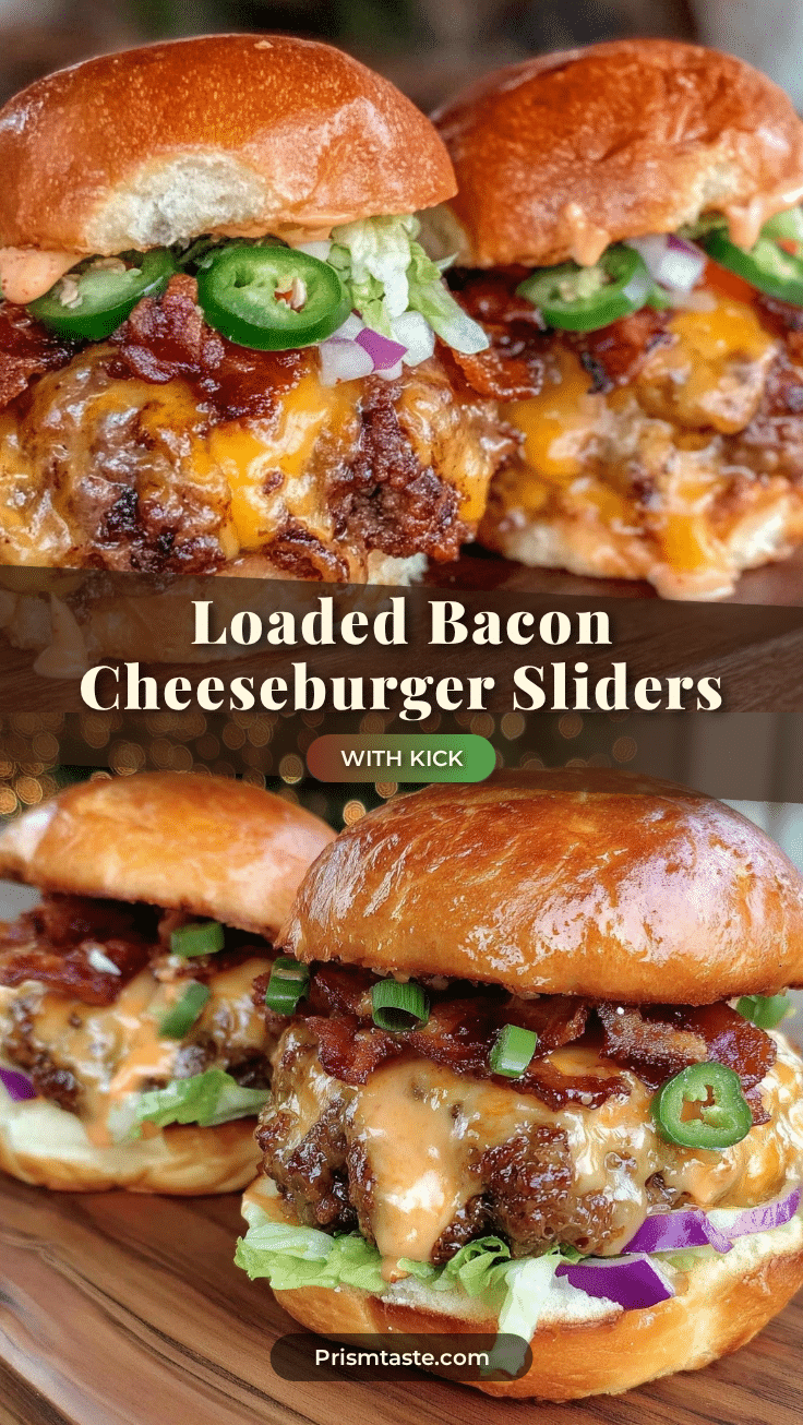 loaded bacon cheeseburger sliders recipe