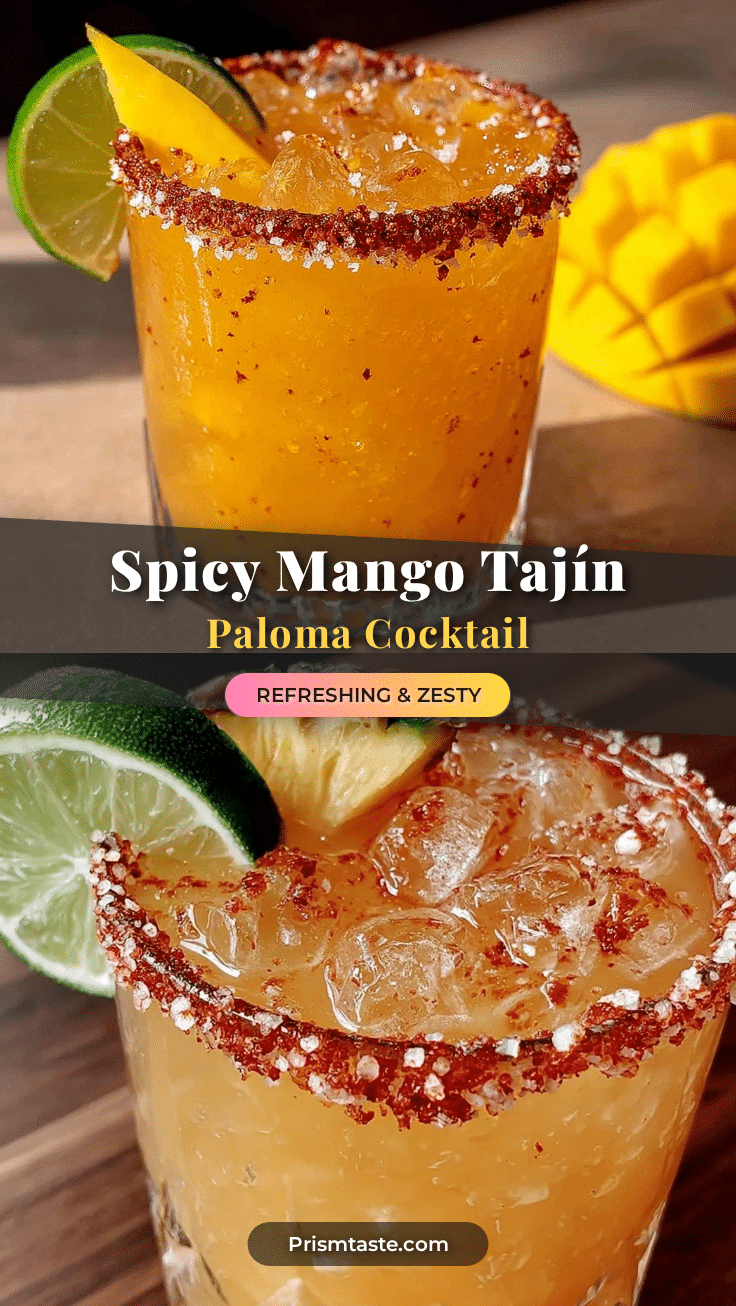 Mango Tajín Paloma cocktail recipe