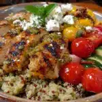 Mediterranean chicken quinoa bowl - featured image