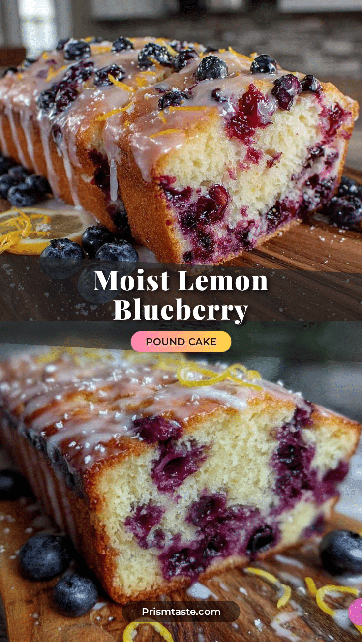 moist lemon blueberry pound cake loaf recipe