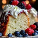 moist ricotta lemon pound cake - featured image