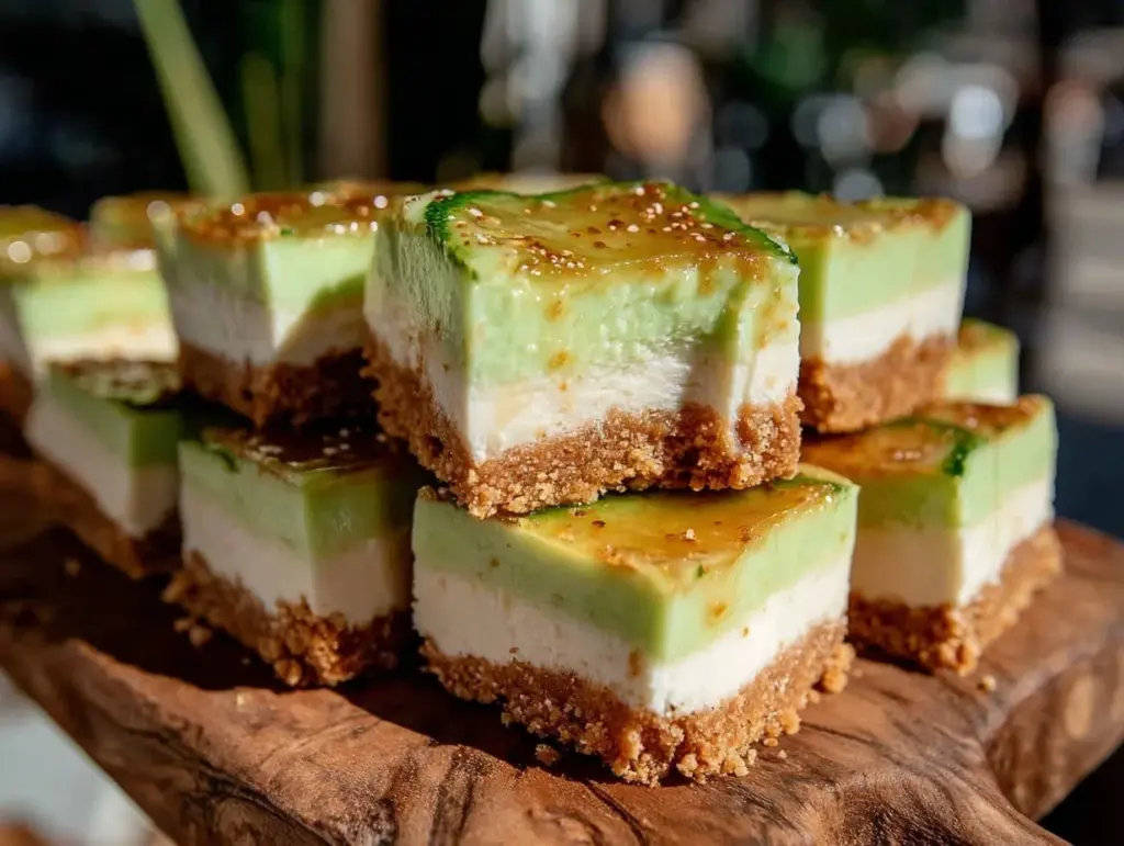 no-bake key lime pie bars - featured image