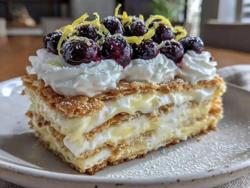 no bake lemon icebox cake - featured image