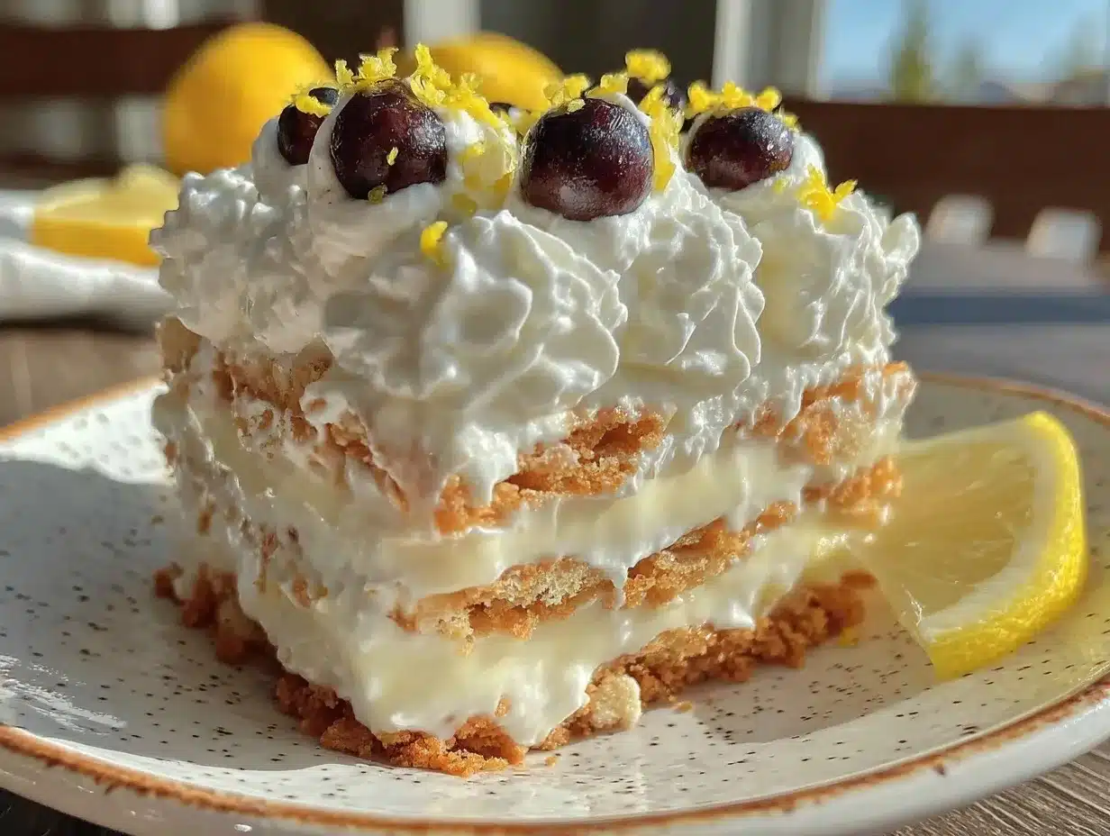 no bake lemon icebox cake preparation steps