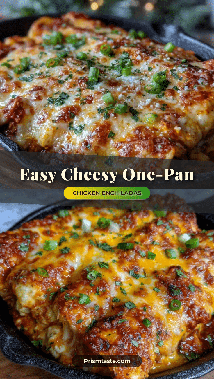 one-pan cheesy chicken enchiladas recipe