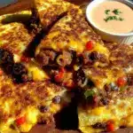 one-pan chorizo and black bean quesadillas - featured image