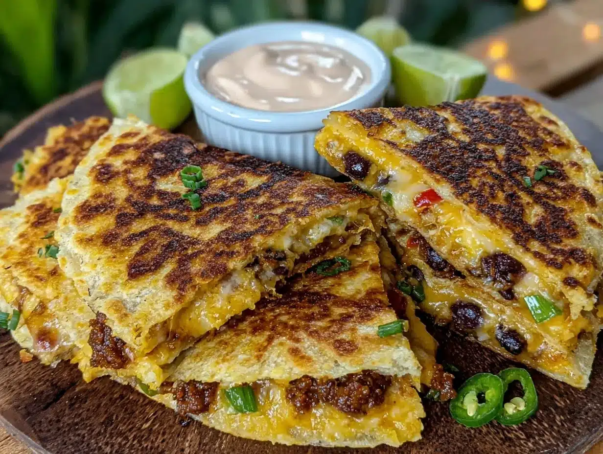 one-pan chorizo and black bean quesadillas preparation steps