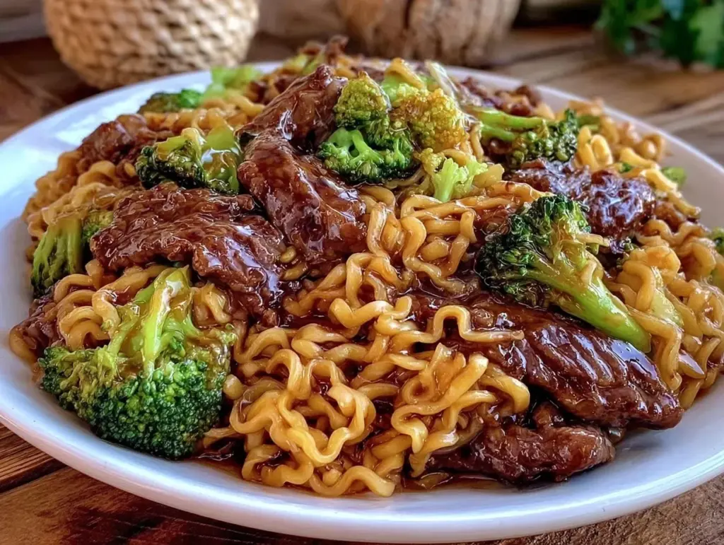 one-pot beef and broccoli noodles - featured image