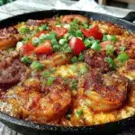 one-skillet Cajun shrimp and grits - featured image