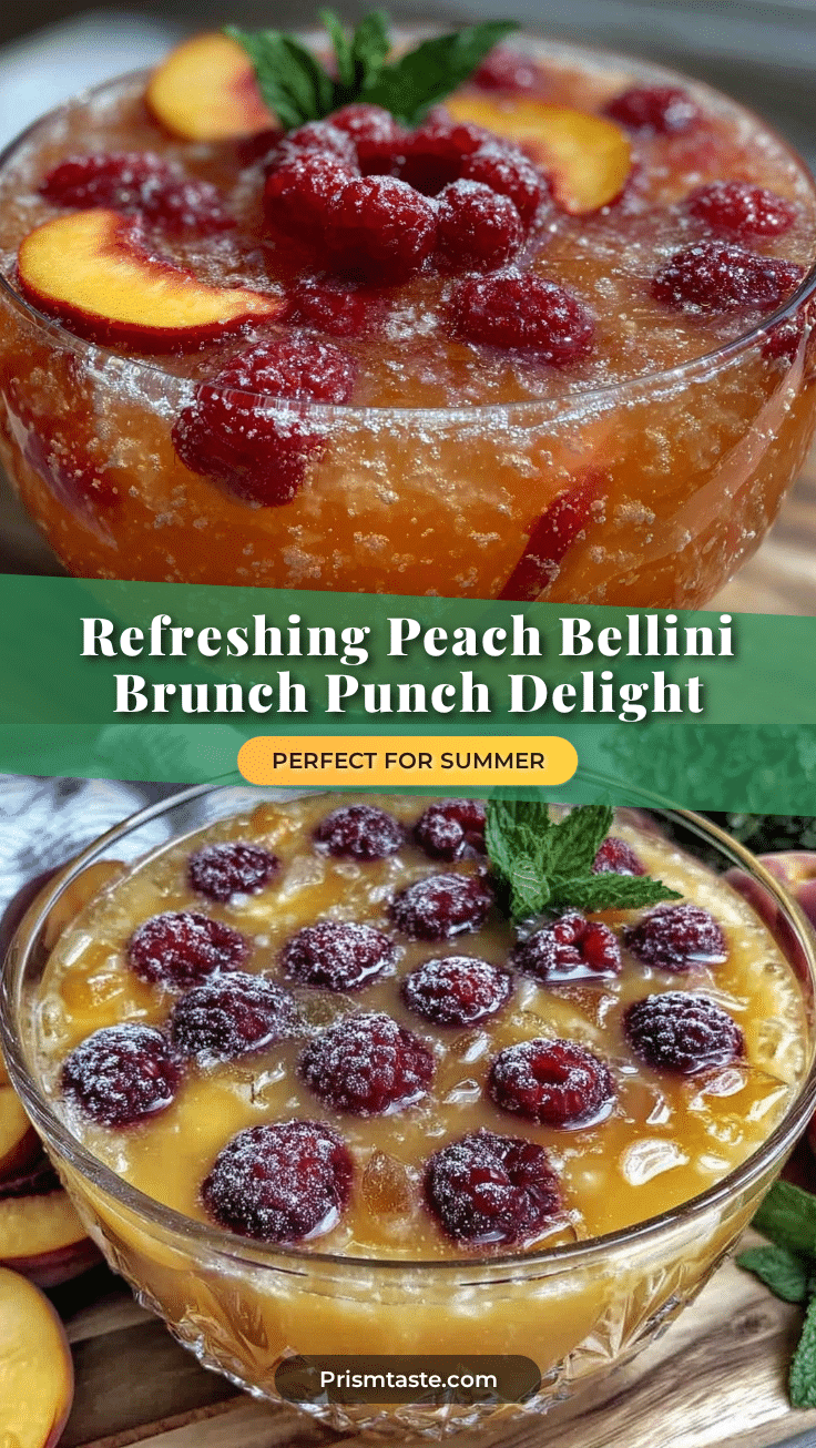 peach bellini brunch punch recipe