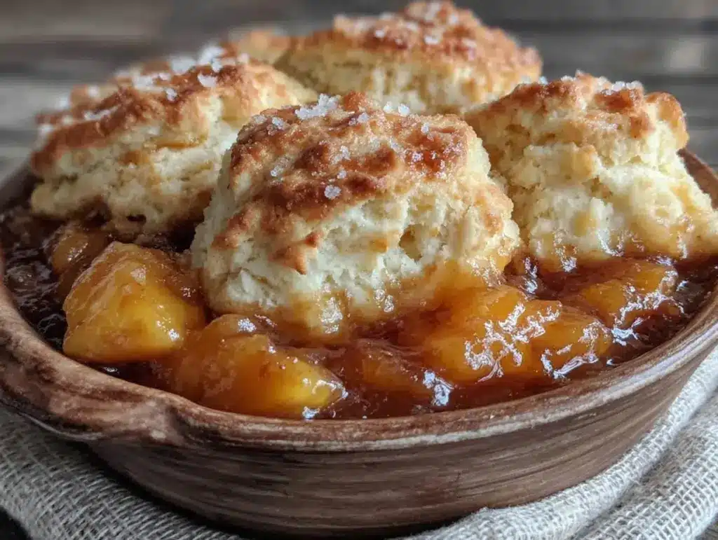 peach cobbler recipe - featured image